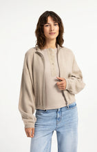 Load image into Gallery viewer, Cotton Jacquard cardigan with zipper