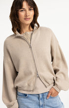 Load image into Gallery viewer, Cotton Jacquard cardigan with zipper