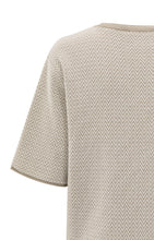 Load image into Gallery viewer, Jacquard Knit Tee - Sand Beige