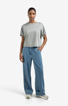 Load image into Gallery viewer, Cotton Jersey Top With Fold Detail - Grey