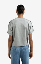 Load image into Gallery viewer, Cotton Jersey Top With Fold Detail - Grey