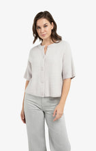 Load image into Gallery viewer, Knit Cardigan with Wide Sleeves - Grey