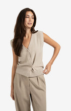 Load image into Gallery viewer, Knit Sweater Vest With Asymmetric Buttons