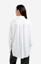 Load image into Gallery viewer, Long Blouse with Removable Collar & Cuffs - White