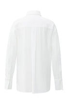 Load image into Gallery viewer, Long Blouse with Removable Collar & Cuffs - White