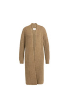 Load image into Gallery viewer, Long Chunky Knit Cardigan - Otter Brown Melange
