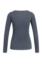 Load image into Gallery viewer, Boat Neck Long Sleeve Top - Odyssey Grey