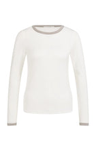 Load image into Gallery viewer, Long Sleeve Top with contrast - White