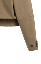 Load image into Gallery viewer, Jacket with contrast collar - Teak Brown Melange