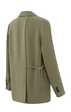 Load image into Gallery viewer, Oversized Woven Blazer - Stone Grey