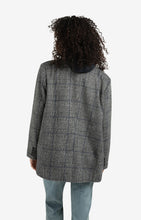 Load image into Gallery viewer, Oversized checked wool blend blazer