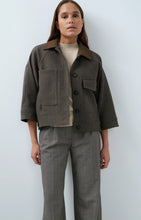 Load image into Gallery viewer, Oversized Wool Blend Jacket - Grey Melange