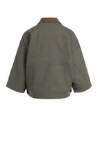 Load image into Gallery viewer, Oversized Wool Blend Jacket - Grey Melange