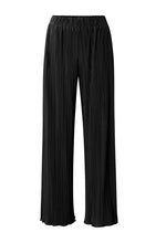 Load image into Gallery viewer, Jersey Plisse Wide Leg Trouser - Black