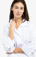Load image into Gallery viewer, Poplin Blouse with Pearl Button Detail