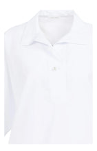 Load image into Gallery viewer, Poplin Blouse with Pearl Button Detail