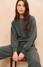 Load image into Gallery viewer, Raglan Sweatshirt with fine rib - Dark Grey