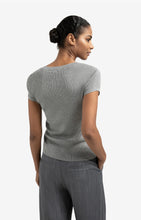 Load image into Gallery viewer, Cotton Blend Fine Knit Sweater - Grey