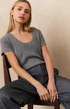 Load image into Gallery viewer, Cotton Blend Fine Knit Sweater - Grey