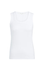 Load image into Gallery viewer, Cotton Blend Ribbed Tank - White