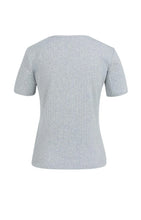 Load image into Gallery viewer, Cotton Blend Ribbed Tee - Medium Grey