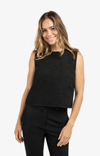 Load image into Gallery viewer, Sleeveless Top with Bow details at back - Black