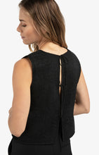 Load image into Gallery viewer, Sleeveless Top with Bow details at back - Black