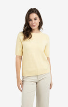 Load image into Gallery viewer, Soft Short Sleeve Sweater - Reed Yellow