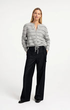 Load image into Gallery viewer, Striped Knitted Cardigan - Grey