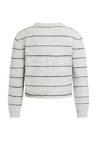 Load image into Gallery viewer, Striped Knitted Cardigan - Grey