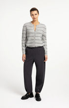 Load image into Gallery viewer, Striped Knitted Cardigan - Grey