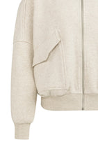Load image into Gallery viewer, Sweatshirt Jacket with pockets and zip - Slate Grey Melange