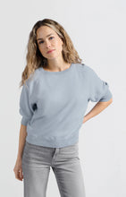 Load image into Gallery viewer, Cotton Raglan Sleeve Sweater - Gray Dawn Blue