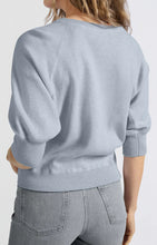 Load image into Gallery viewer, Cotton Raglan Sleeve Sweater - Gray Dawn Blue