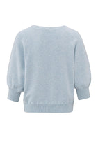 Load image into Gallery viewer, Cotton Raglan Sleeve Sweater - Gray Dawn Blue