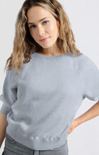 Load image into Gallery viewer, Cotton Raglan Sleeve Sweater - Gray Dawn Blue