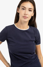Load image into Gallery viewer, T Shirt with Contrast Detail - Navy