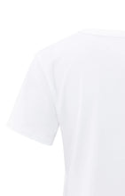 Load image into Gallery viewer, Round Neck Cotton Blend Tee - White