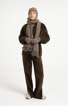 Load image into Gallery viewer, Teddy Wrap Jacket - Slate Brown