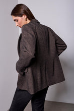 Load image into Gallery viewer, Herringbone Sequin Tweed Blazer