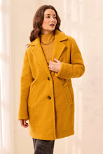 Load image into Gallery viewer, Boucle Button Front Coat - Amber