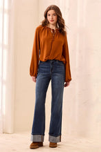 Load image into Gallery viewer, Brooke Cuff Wide Leg 32" Jean - Dusk