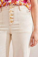 Load image into Gallery viewer, Brooke Wide Leg Crop Jean - Ecru
