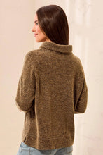 Load image into Gallery viewer, Brushed Knit Drop Shoulder Sweater - Dull Gold