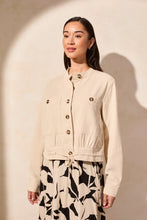 Load image into Gallery viewer, Button Front Jacket with Drawcord Hem - Oak
