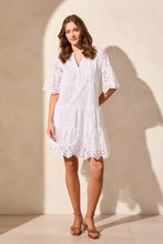 Load image into Gallery viewer, Cotton Eyelet Swing Dress
