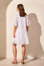 Load image into Gallery viewer, Cotton Eyelet Swing Dress