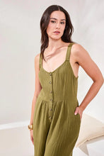 Load image into Gallery viewer, Cotton Gauze Jumpsuit - Rainforest