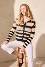 Load image into Gallery viewer, Crochet Long Sleeve Button-Up Cardigan
