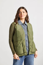 Load image into Gallery viewer, Denim Puff Vest - Clover